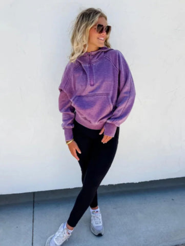 Easy Does It Pullover - Purple