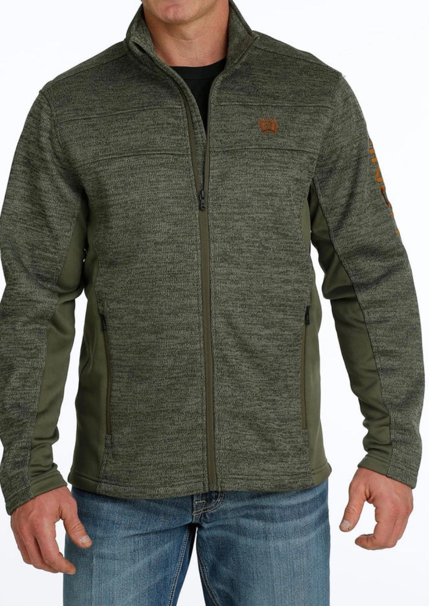 Cinch Men's Sweater Jacket - Olive – Horse Creek Outfitters