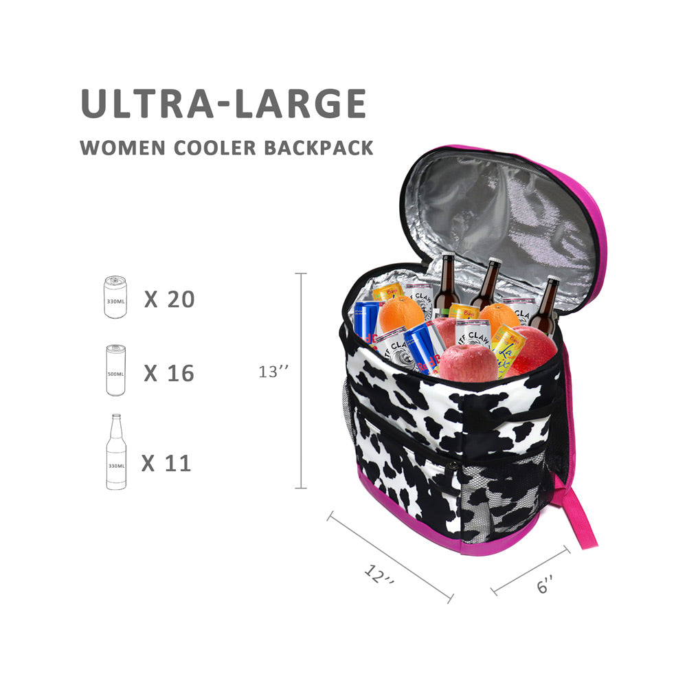 Cow Print Backpack Cooler – Horse Creek Outfitters display picture 3
