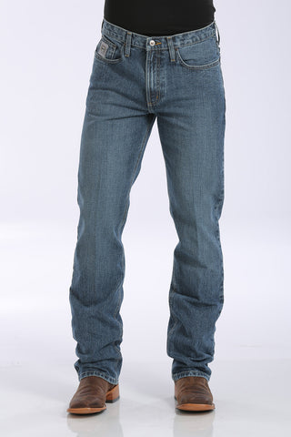 Cinch Men’s Slim Fit Silver Label Jeans-Medium Stonewash