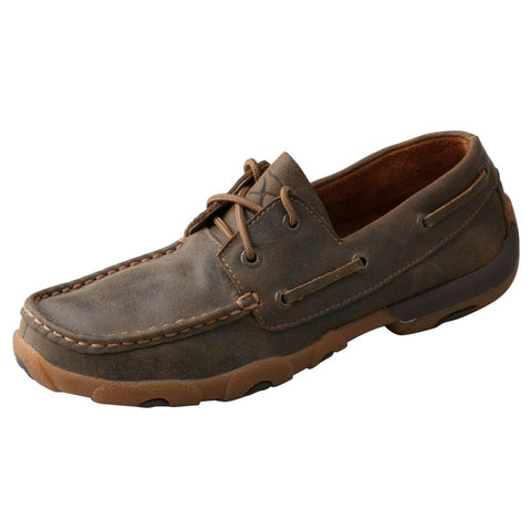 Twisted X Women's Bomber Boat Shoe Driving Mocs