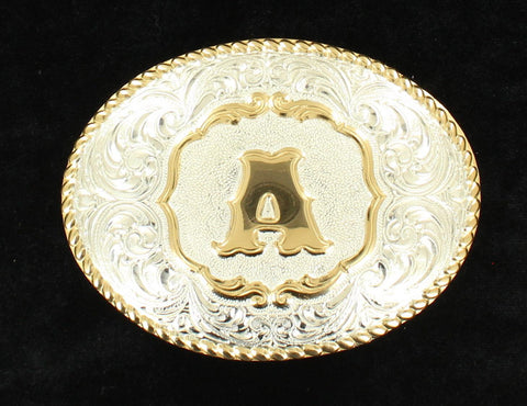 Crumrine Gold Rope Initial Buckle