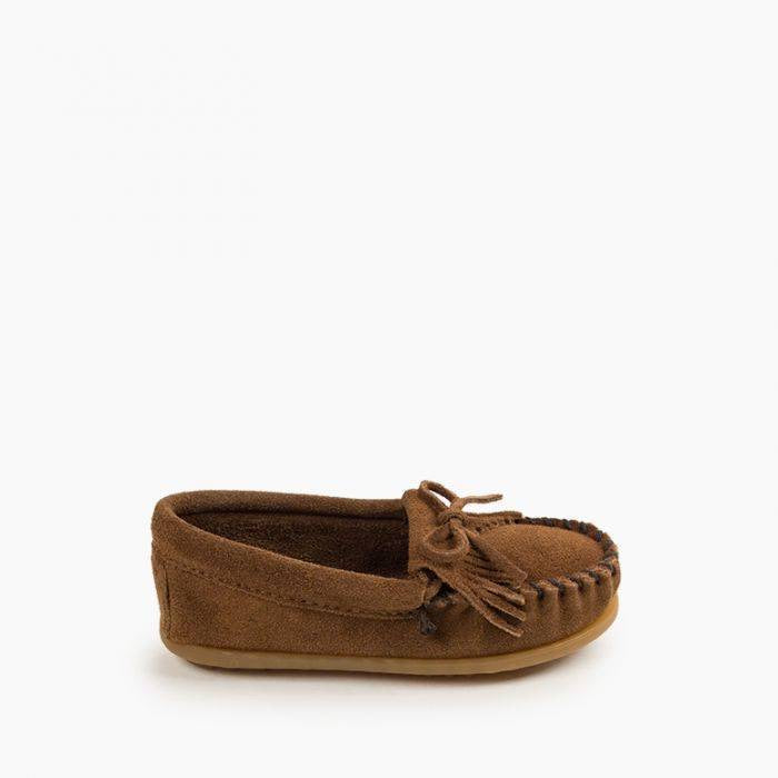 ミネトンカ MINNE TONKA KILTY SUEDE MOC（Dusty Brown）
