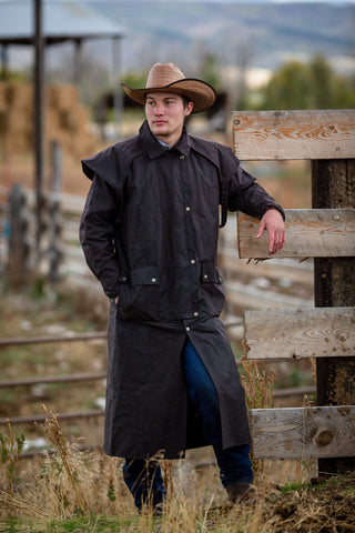 Wyoming Traders Brown Oilskin Duster
