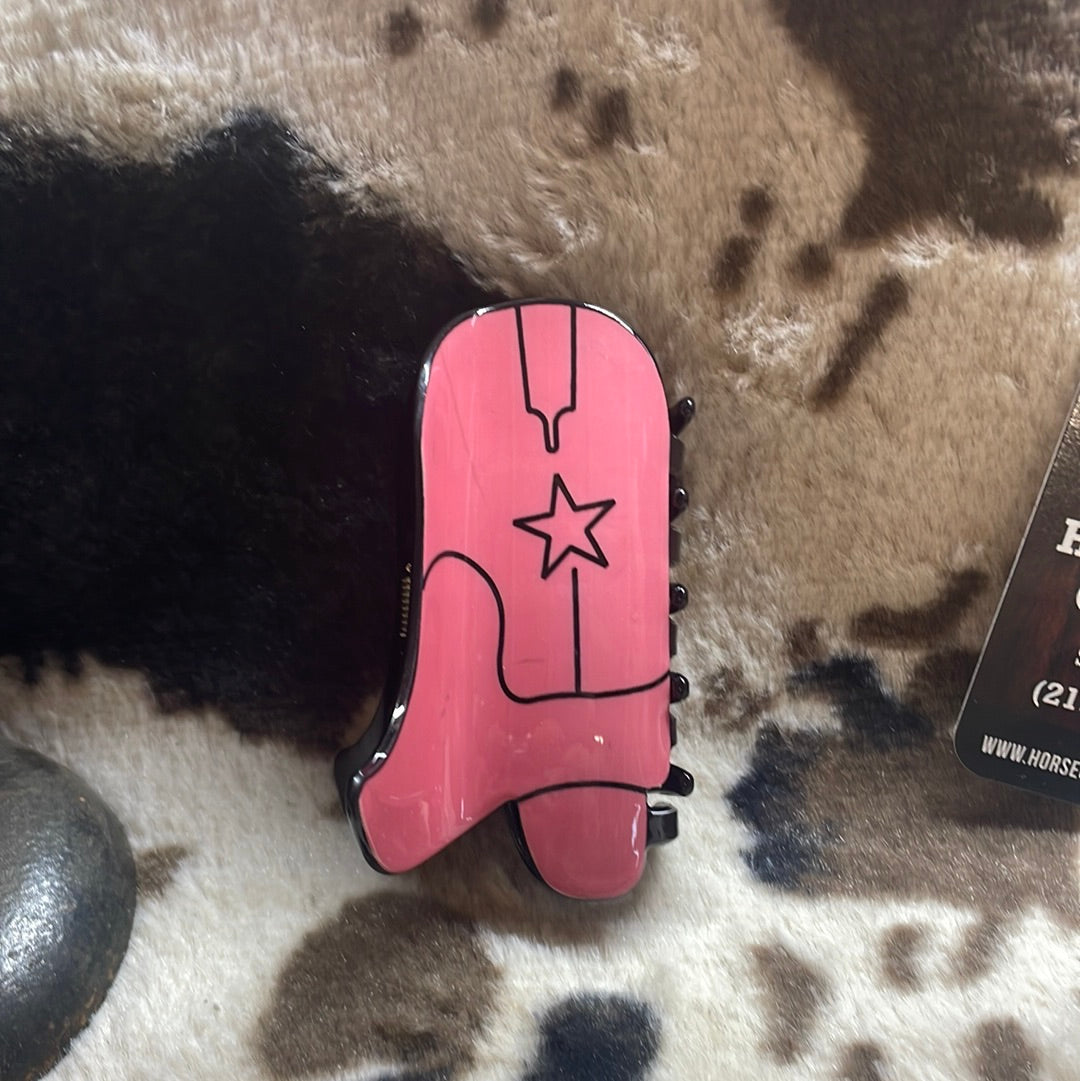 Pink Boot Claw Clip Horse Creek Outfitters