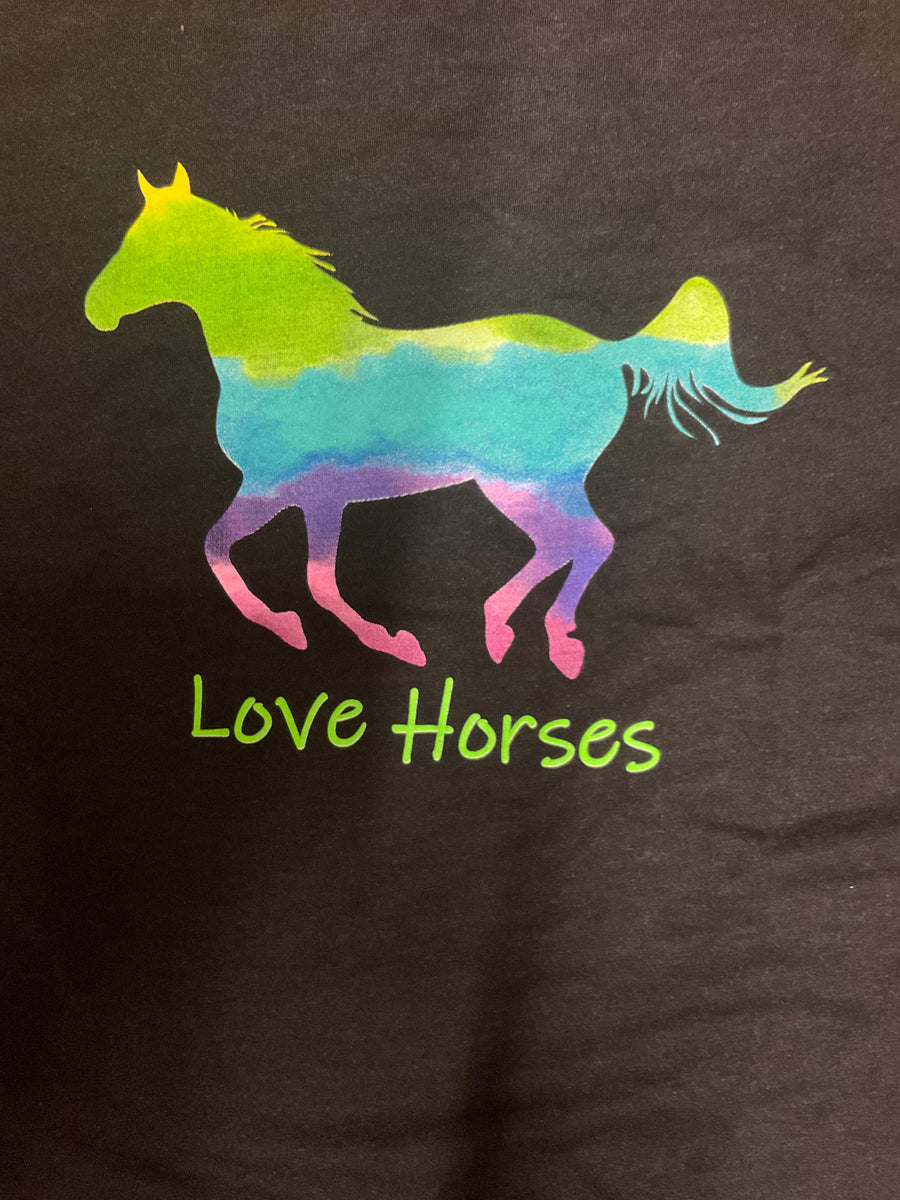 Love Horses TeeBlack Horse Creek Outfitters