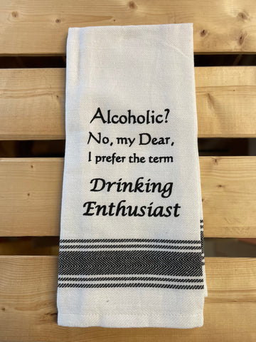Dish Towel-Drinking Enthusiast