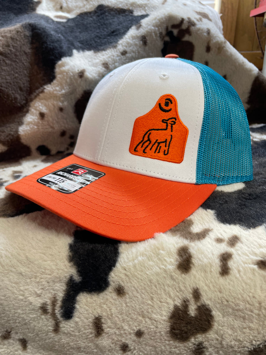 Blue & Orange Lamb Patch Cap Horse Creek Outfitters
