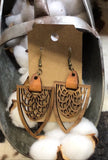 Assorted Leather & Wood Lasered Earrings