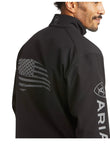 Ariat Men’s Logo 2.0 Patriot Softshell Water Resistant Jacket-Black