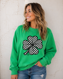 Checkered Shamrock Sweatshirt