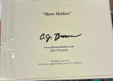 CJ Brown “Show Heifers” Notecards