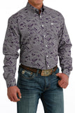 Cinch Men’s Purple Paisley Shirt