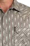 Cinch Men's Stone Striped Modern Fit Snap Shirt