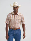 Wrangler Men's Hay Brown Snap Shirt