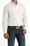 Cinch Men's White Plaid Shirt
