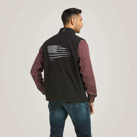 Ariat Men’s Logo 2.0 Patriot Softshell Water Resistant Vest