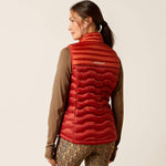 Ariat Women's Ideal Down Vest-Irdescent Red/ Burnt Orange