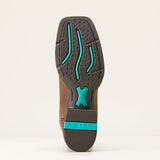 Ariat Women's Round Up Turquoise Blanket Embossed Boot