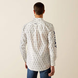 Ariat Men’s Team  Perkins Shirt- White & Navy