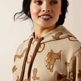 Ariat Women's Savannah Tan Heather Hoodie