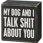 My Dog & I Box Sign