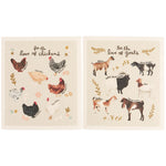 Love Of Goats Swedish Dishcloth Set