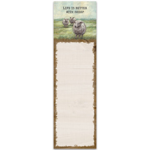Better With Sheep List Pad
