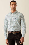 Ariat Men’s Jansen Fitted Shirt- Blue