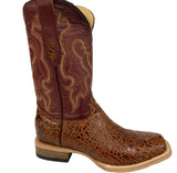 Cowtown Men's Cognac Sea Turtle Print Boots