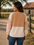 Floral Patchwork Pullover