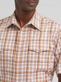 Wrangler Men's Hay Brown Snap Shirt
