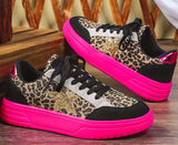 Leopard Star Pink Sneakers