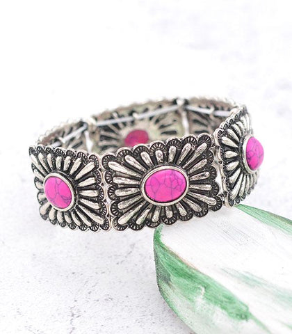 Pink Concho Bracelet