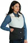 Cinch Women's Colorblock Navy Puffer Vest