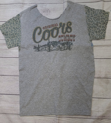 Destructed Coors Cowboy Tee