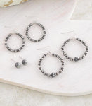 Faux Navajo Pearl Earring Set