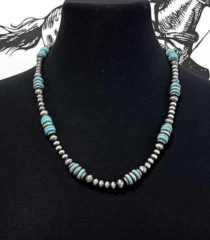 Faux Navajo Pearls & Turquoise