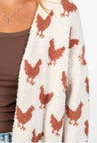 Women’s Luxe Brown Chicken Cardigan