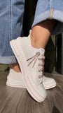 Very G White Glitter Aman Mary's Version Sneakers