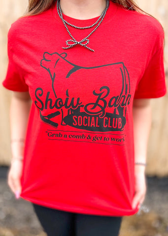 Show Barn Social Club Cattle Tee
