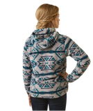 Ariat Women’s Fleece 1/4 Zip Pullover-Rocky Mt Print