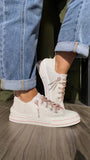 Very G White Glitter Aman Mary's Version Sneakers