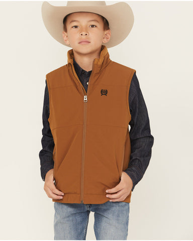 Cinch Boy's Brown Bonded Vest