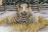 CJ Brown Christmas Card “Warm & Wooly Wishes” Sheep