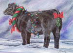 CJ Brown Christmas Card "Glamour Girl"