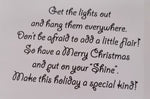CJ Brown Christmas Card "Glamour Girl"