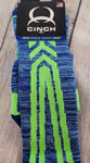 Cinch Men's Neon Green & Blue Crew Sock