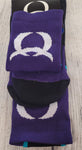 Cinch Men's Black & Purple Crew Socks