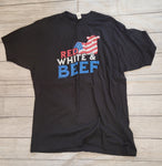 Red, White, Beef Tee